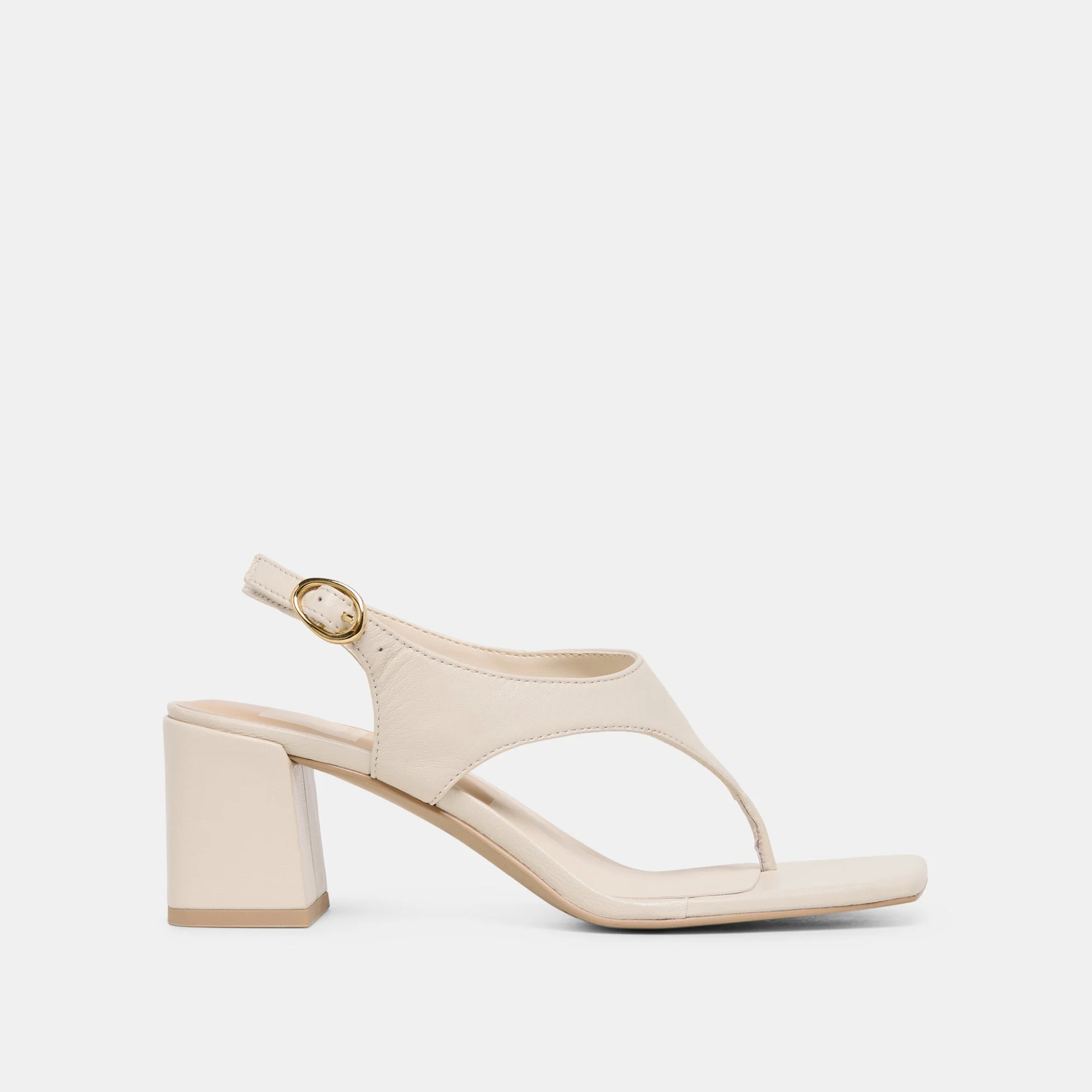 YVES HEELS IVORY LEATHER - 1
