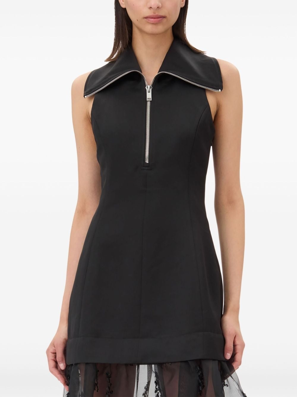 layered-design midi dress - 6