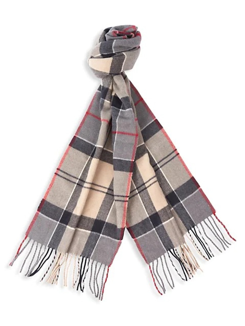 plaid 검사 fringed scarf 1
