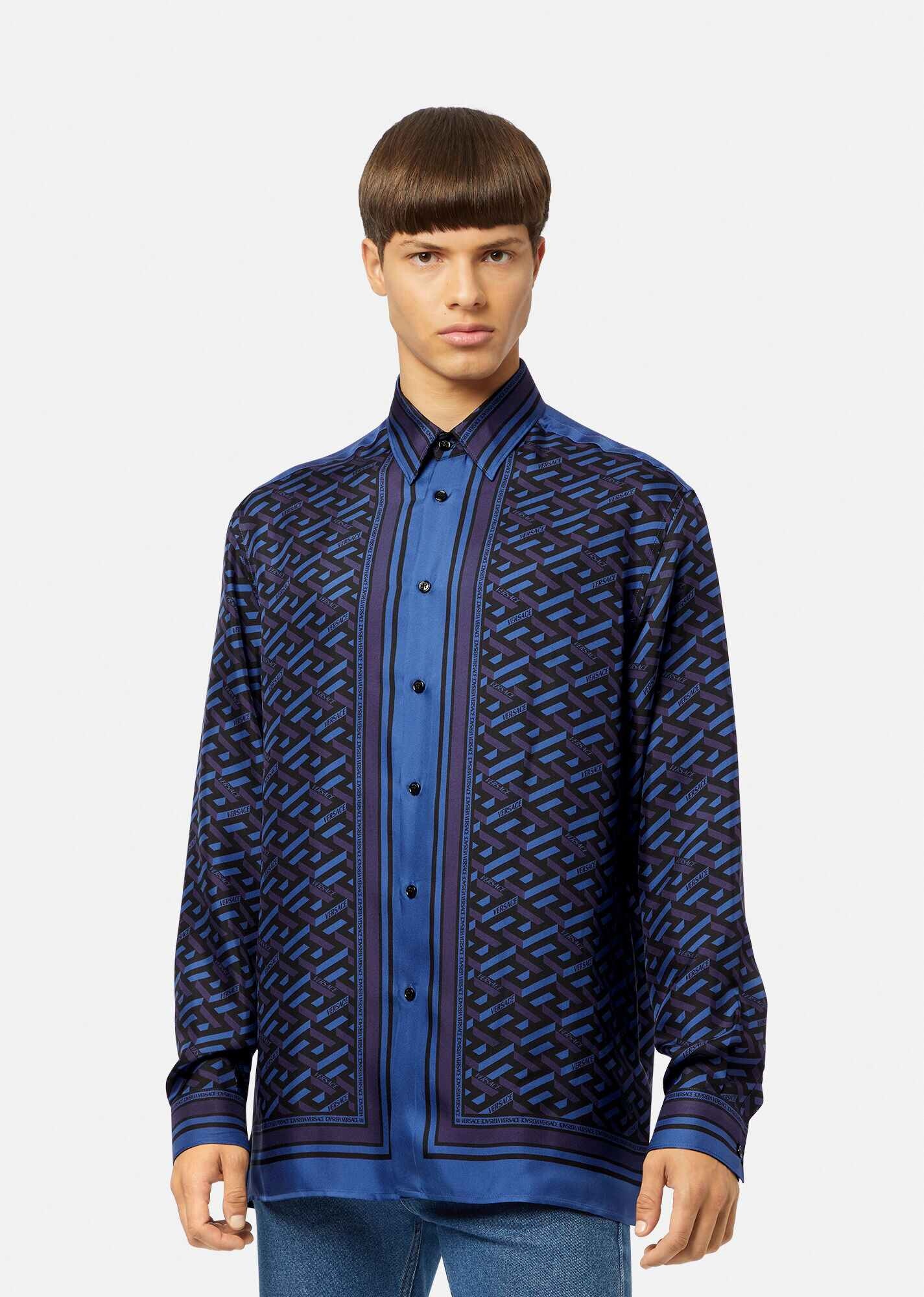 Medusa Tag Silk Shirt in Heritage Fit - 3