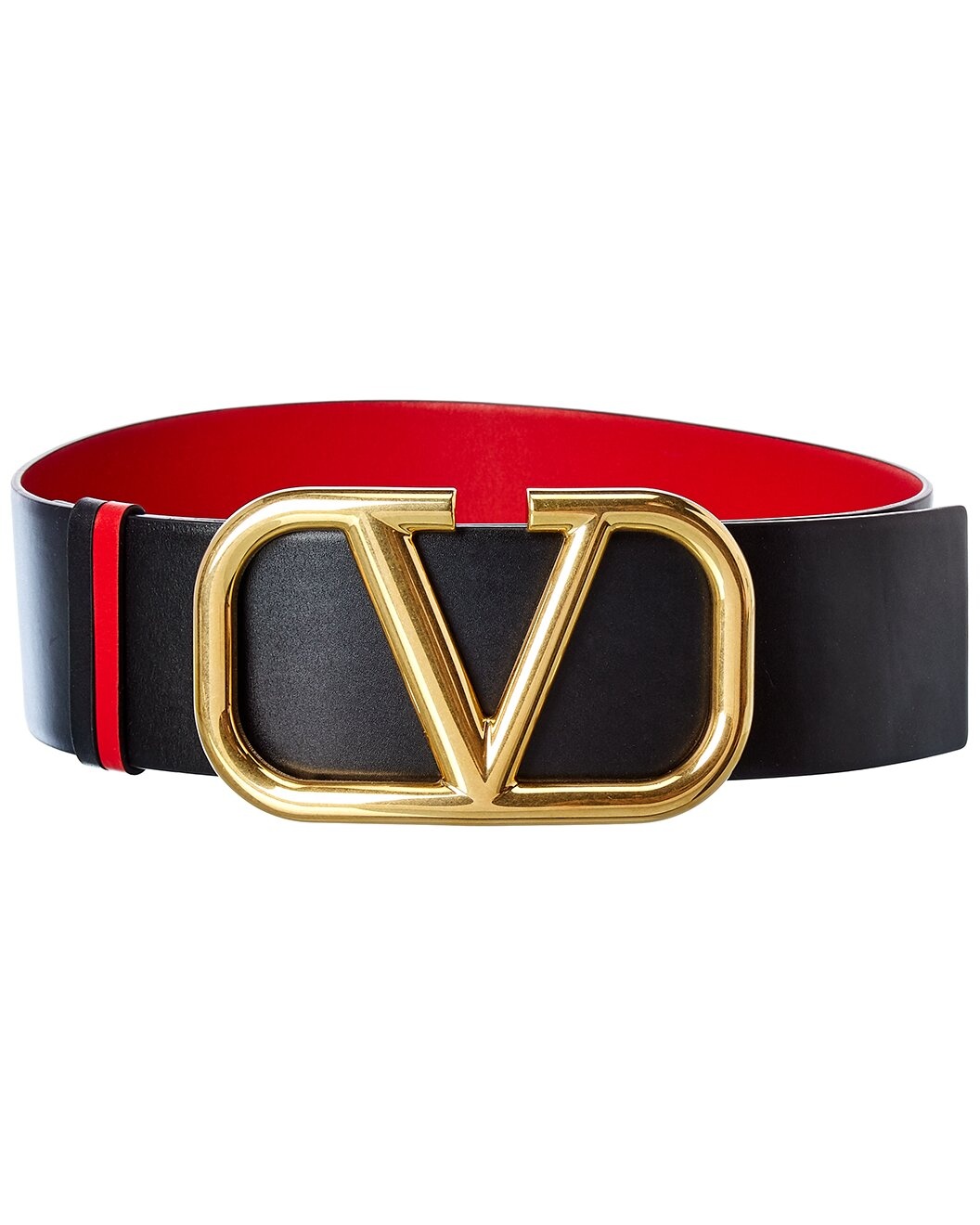 Valentino VLogo 70mm Reversible & Adjustable Leather Belt - 1
