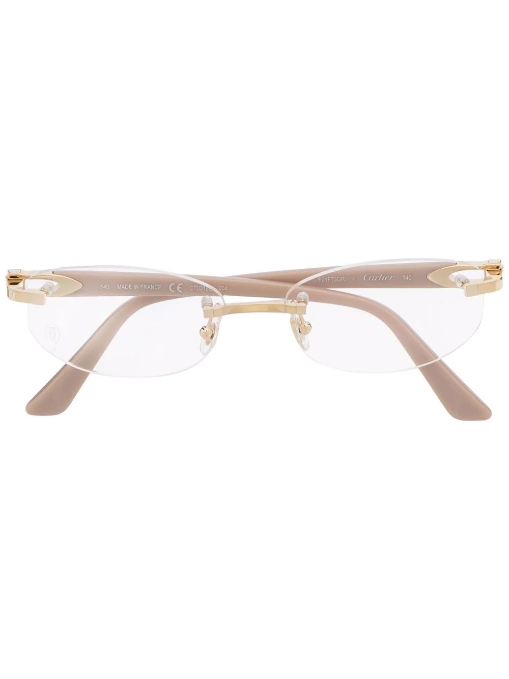 frameless rounded glasses - 1