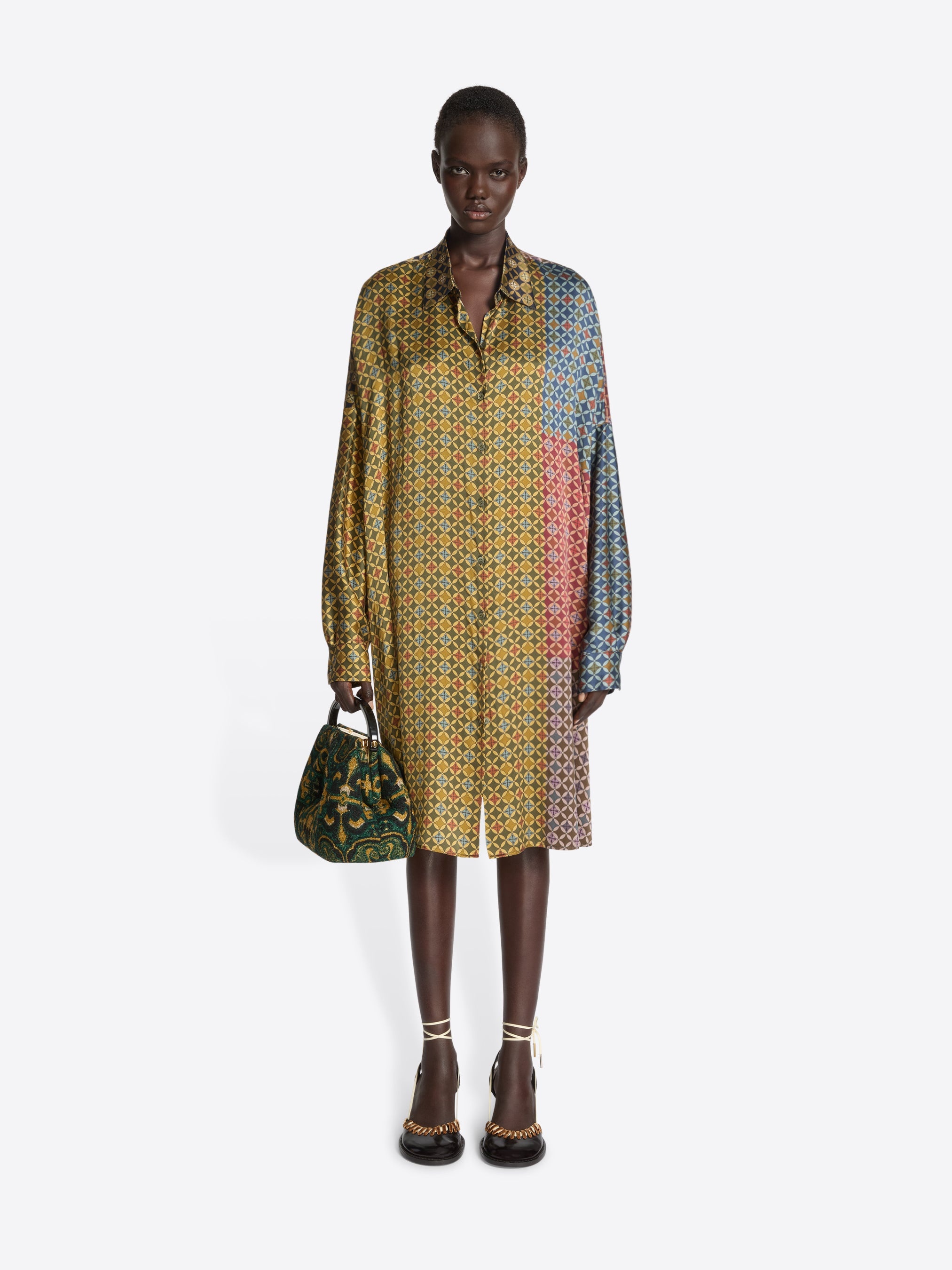 PRINTED SHIRT DRESS - 2