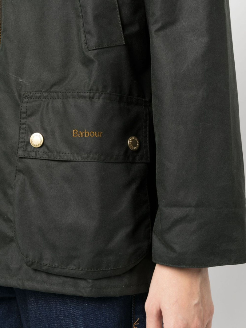 Gunnerside corduroy-collar waxed jacket 5