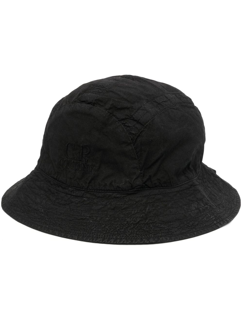 logo-embroidered cotton bucket hat - 1