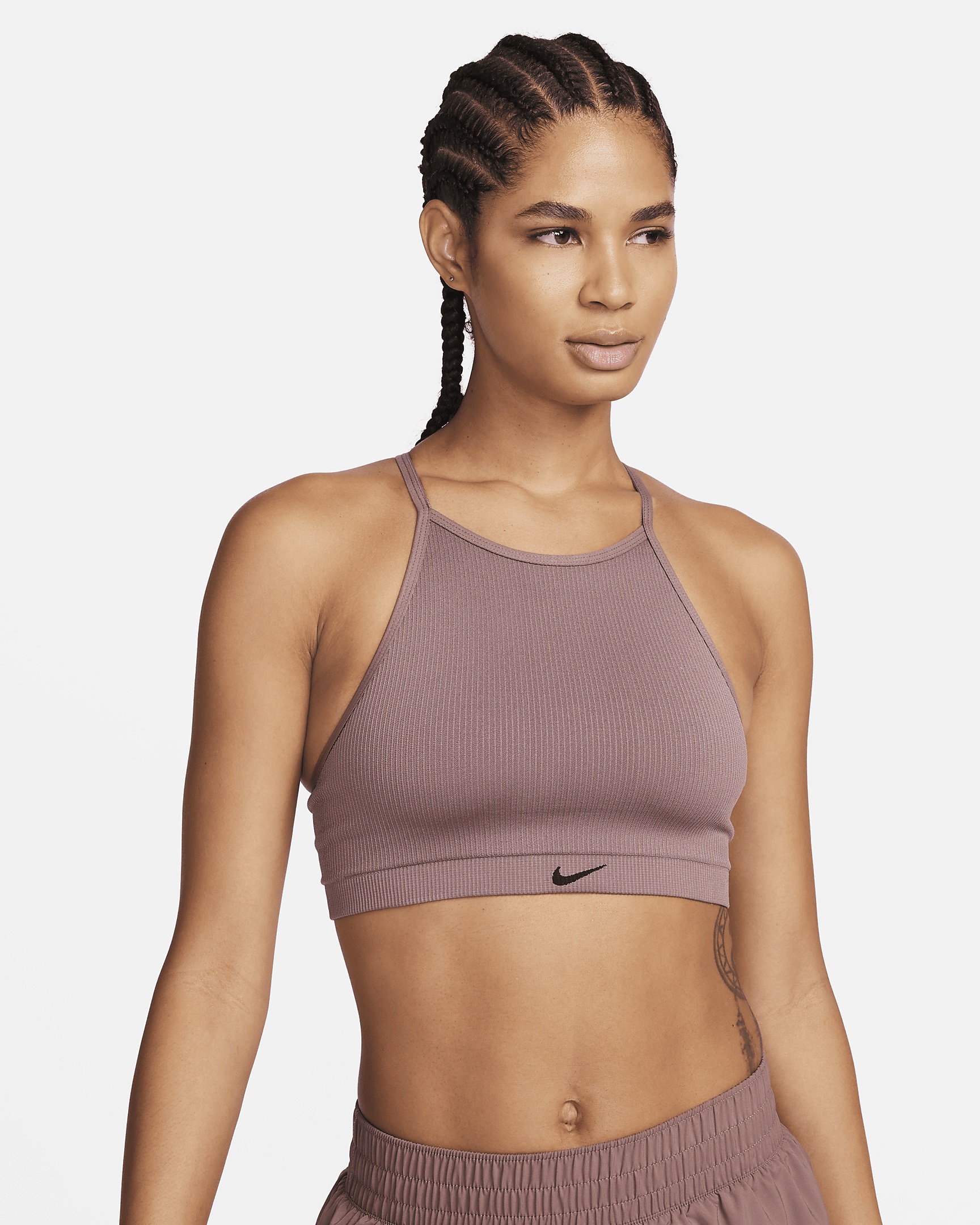 Nike Indy Seamless Ribbed Women's Light-Support Non-Padded Sports Bra - 1