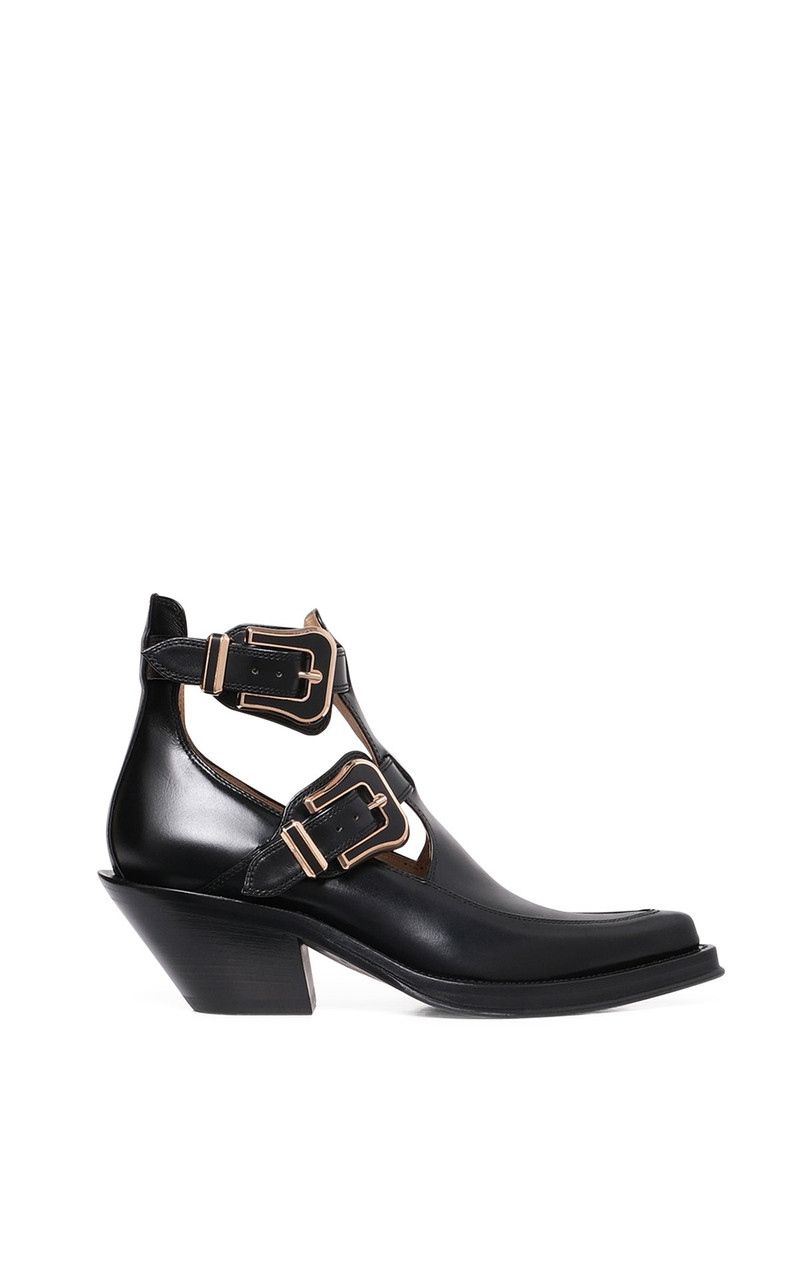 Castro Ankle Boot in Black Leather - 1