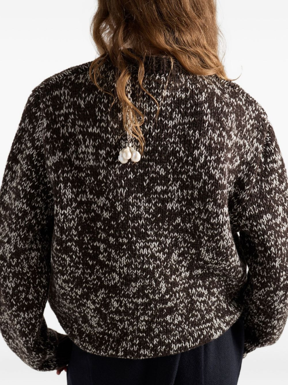 charm-embellishment sweater - 4