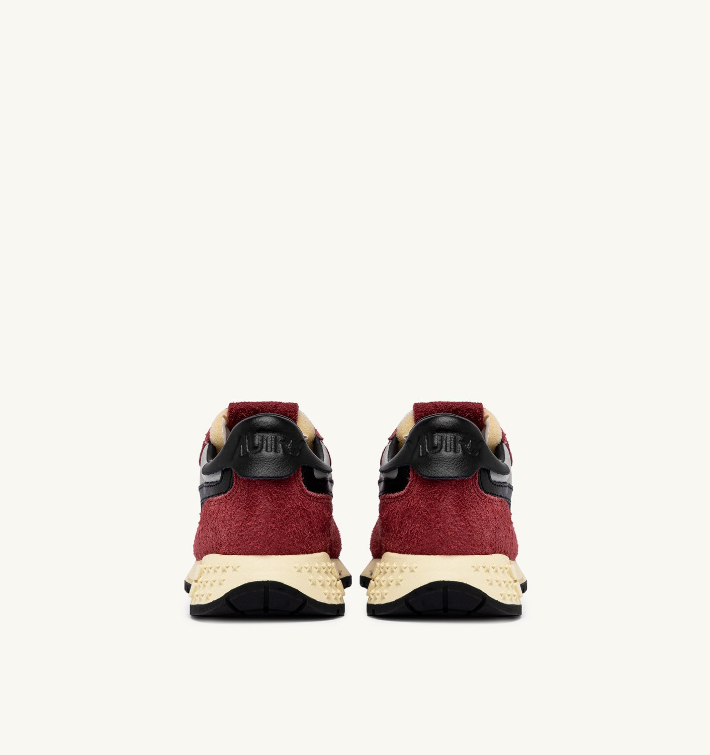 REELWIND LOW SNEAKERS IN RED AND BLACK NYLON AND SUEDE - 3