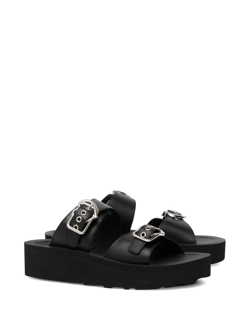 Moschino buckle strap sandals outlook