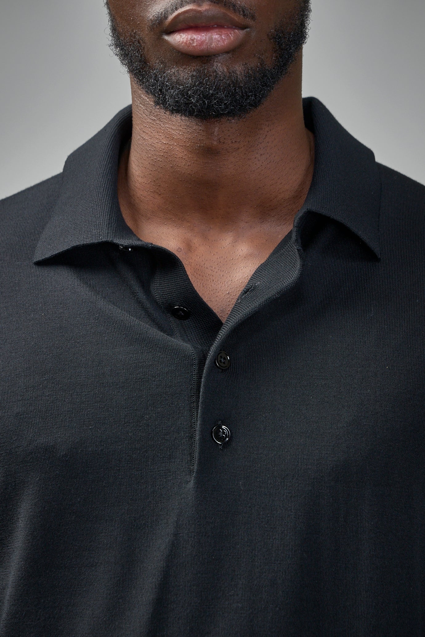 Fine Gauge Pure Wool LS Polo - 4