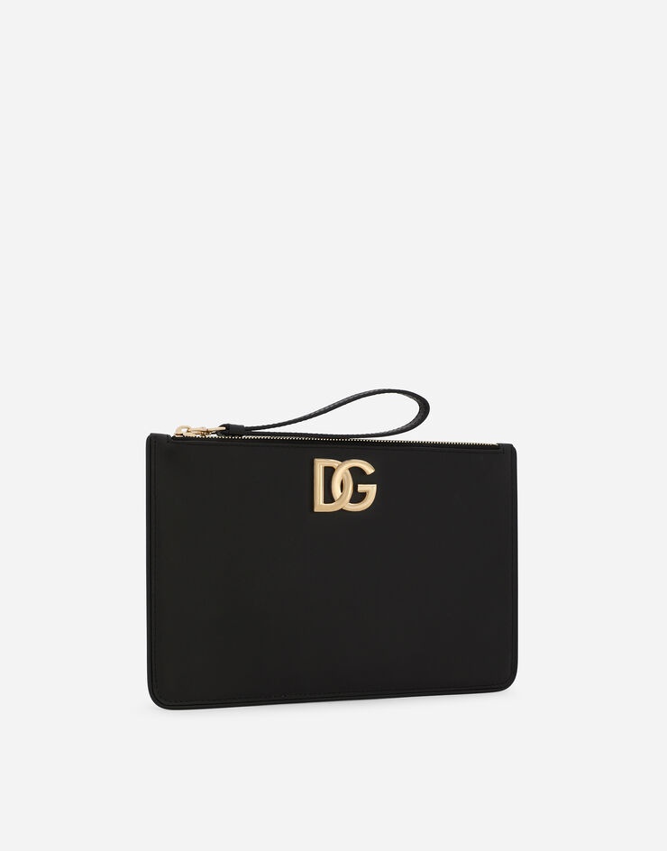 Calfskin clutch with DG logo - 2