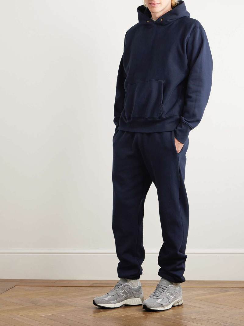 LES TIEN Tapered Garment-Dyed Cotton-Jersey Sweatpants outlook