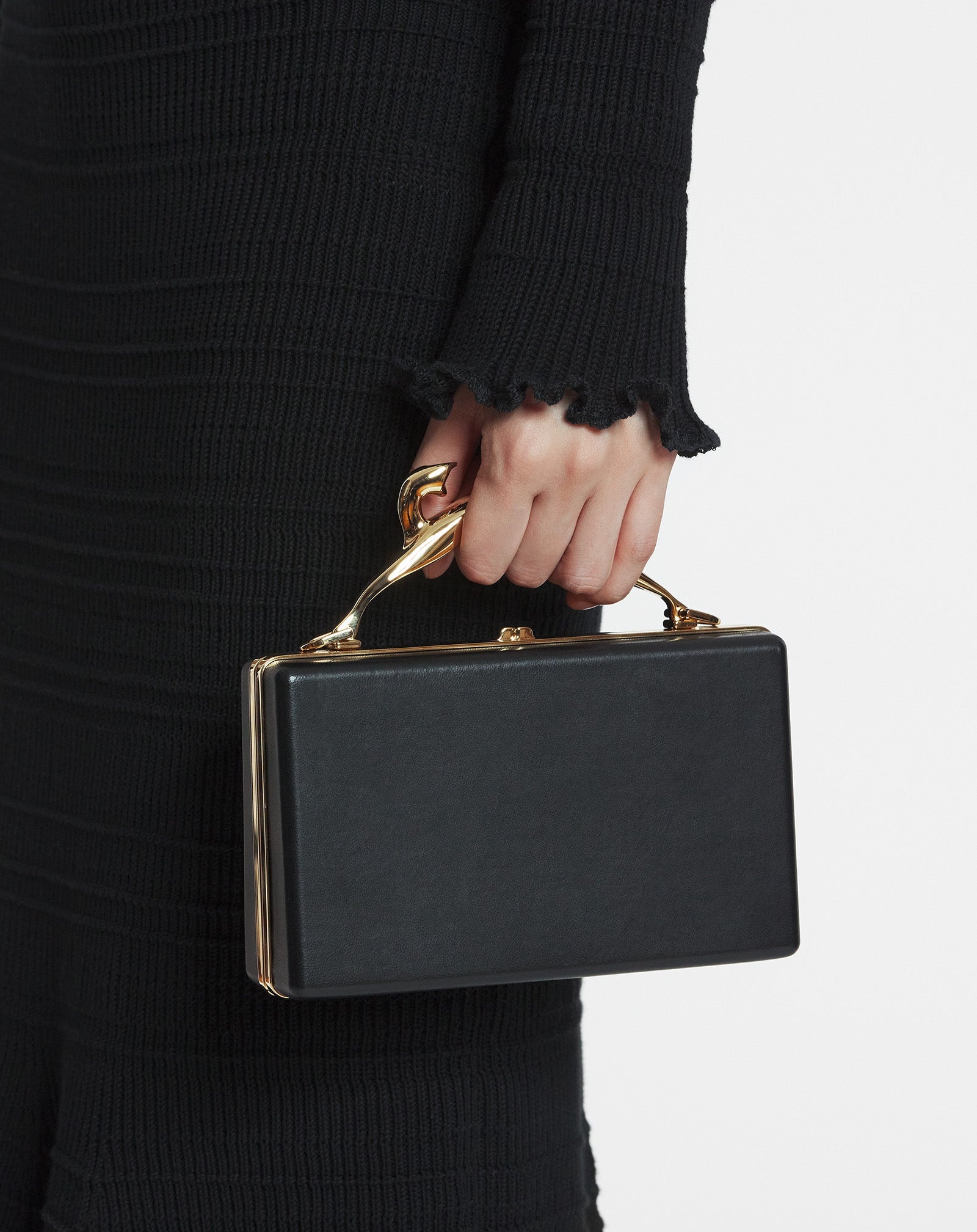 FUSION CAT LEATHER CLUTCH BAG - 2