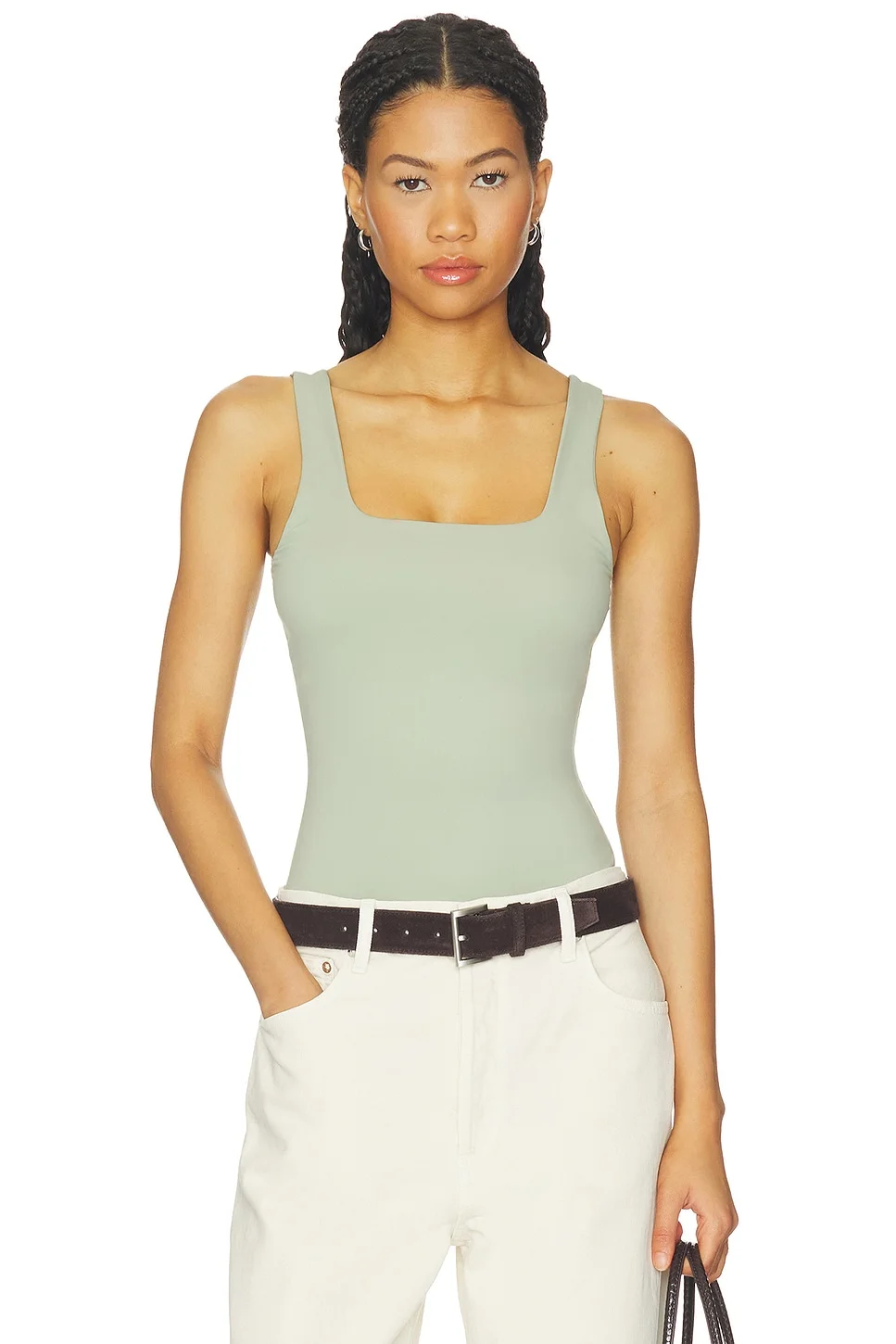 The Weightless Sculpting Modern Tank Bodysuit - 1