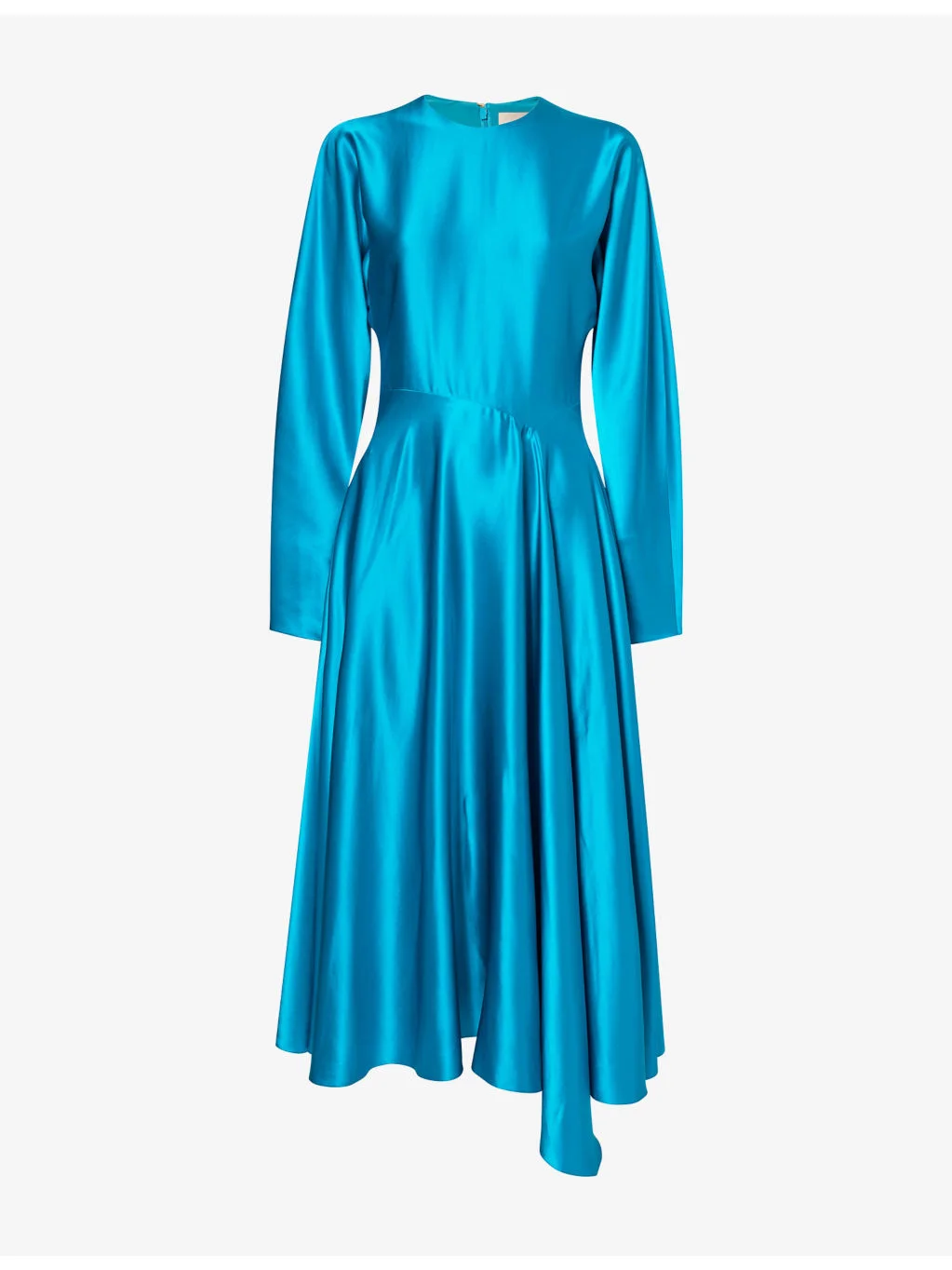Yelin Long-Sleeve Silk Midi Dress - 1