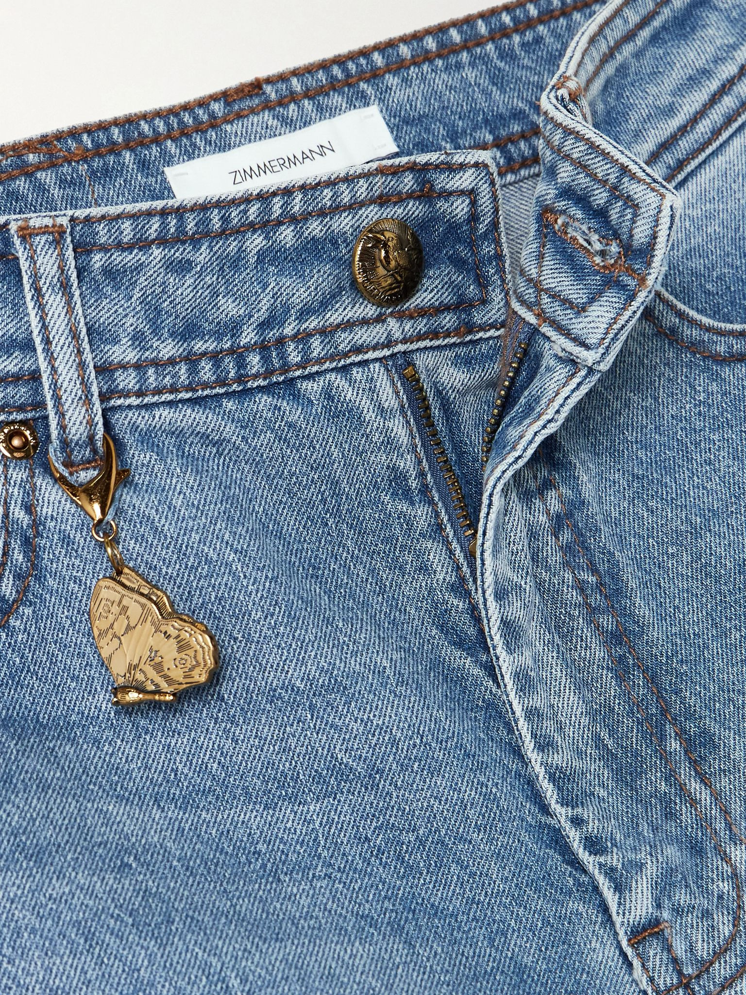High-rise flared jeans Light denim - 5