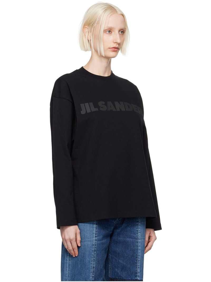 Black Printed Long Sleeve T-Shirt 2