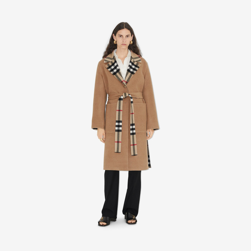 Burberry Reversible Check Wool Coat outlook