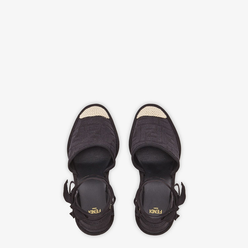 Black canvas espadrilles 4