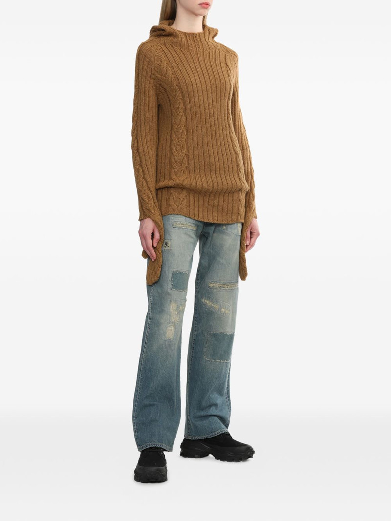 Junya Watanabe cable-knit sweater outlook