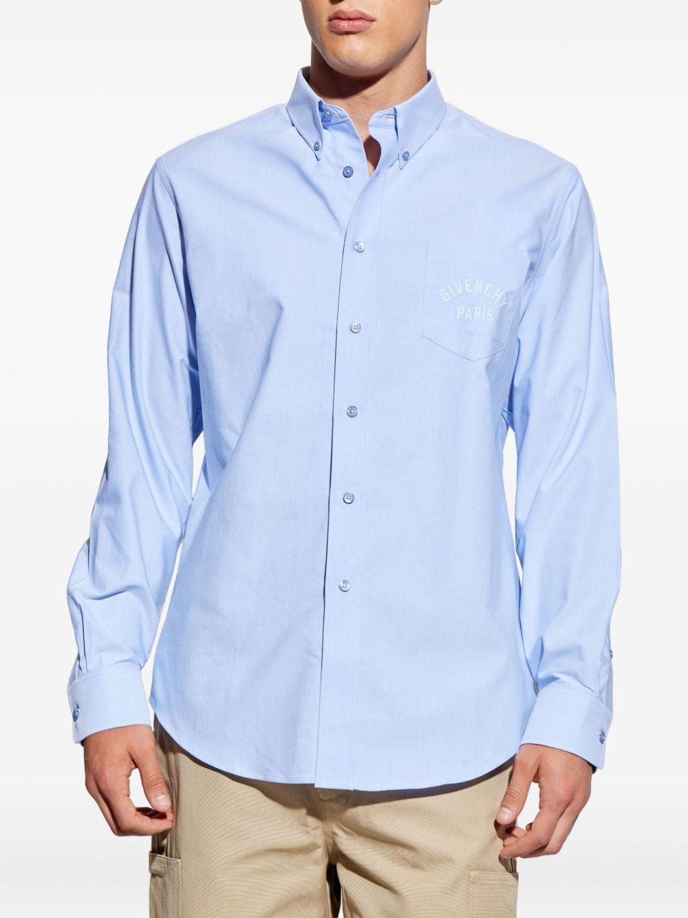 LOGO-EMBROIDERED SHIRT - 3