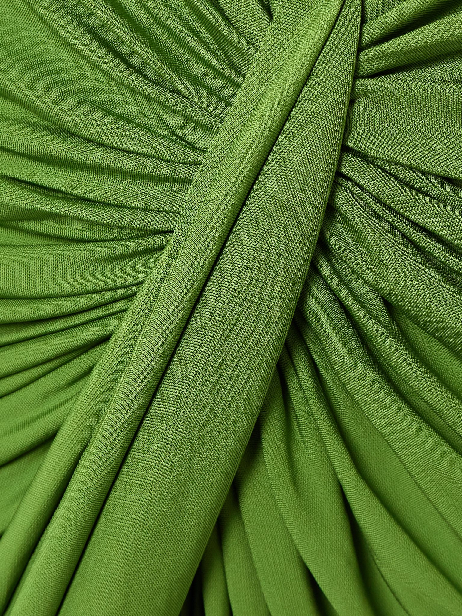 Vivenda cutout draped jersey maxi dress Green - 4
