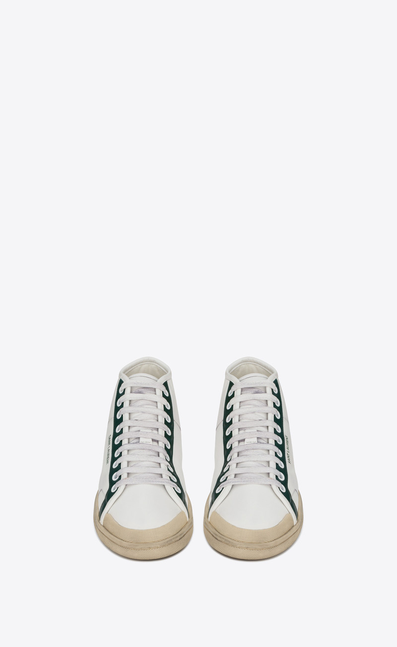 SAINT LAURENT court classic sl/39 mid-top sneakers in smooth leather outlook