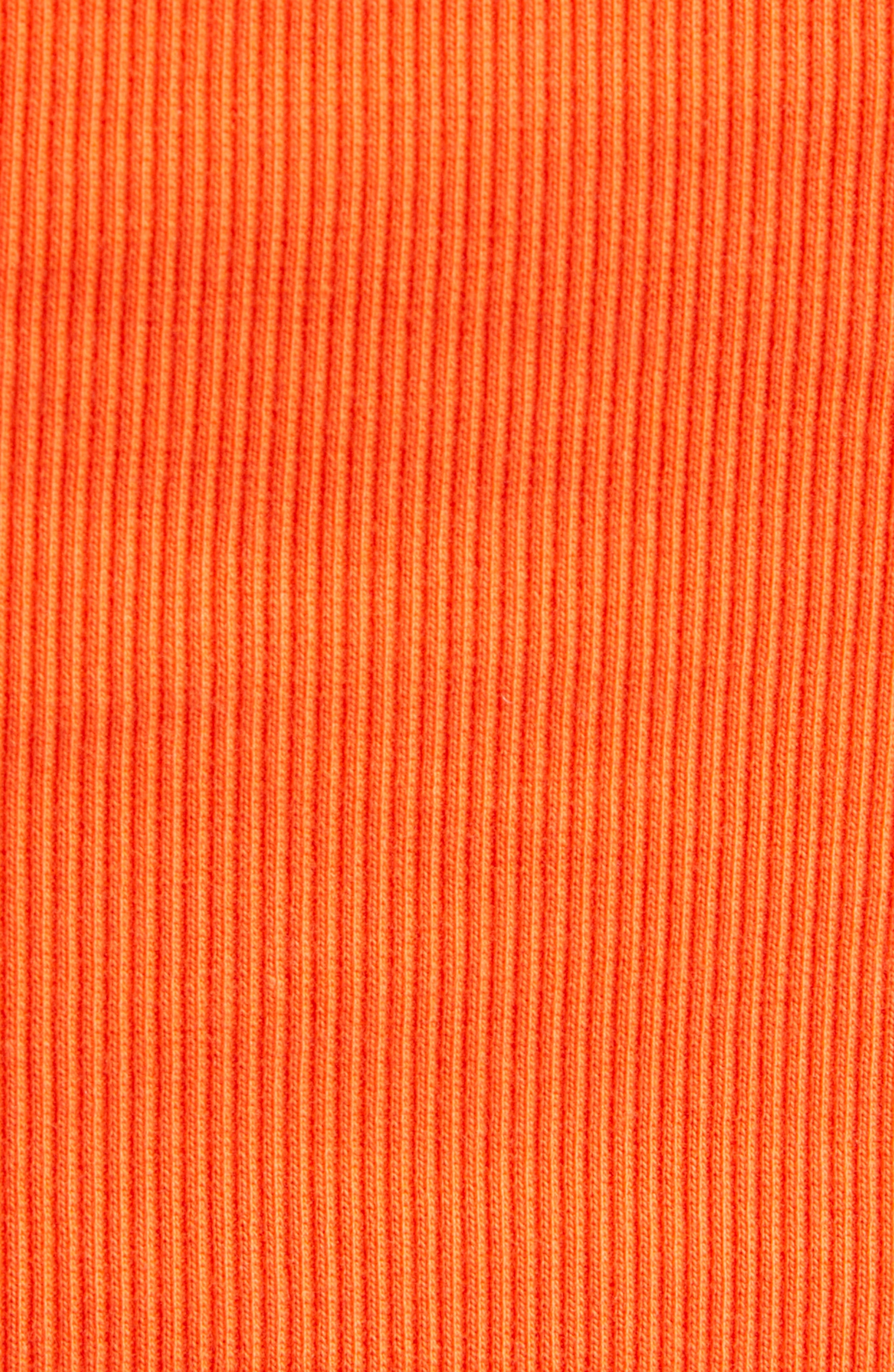 Givenchy 4G Crop Stretch Cotton Rib Tank in Orange at Nordstrom - 6