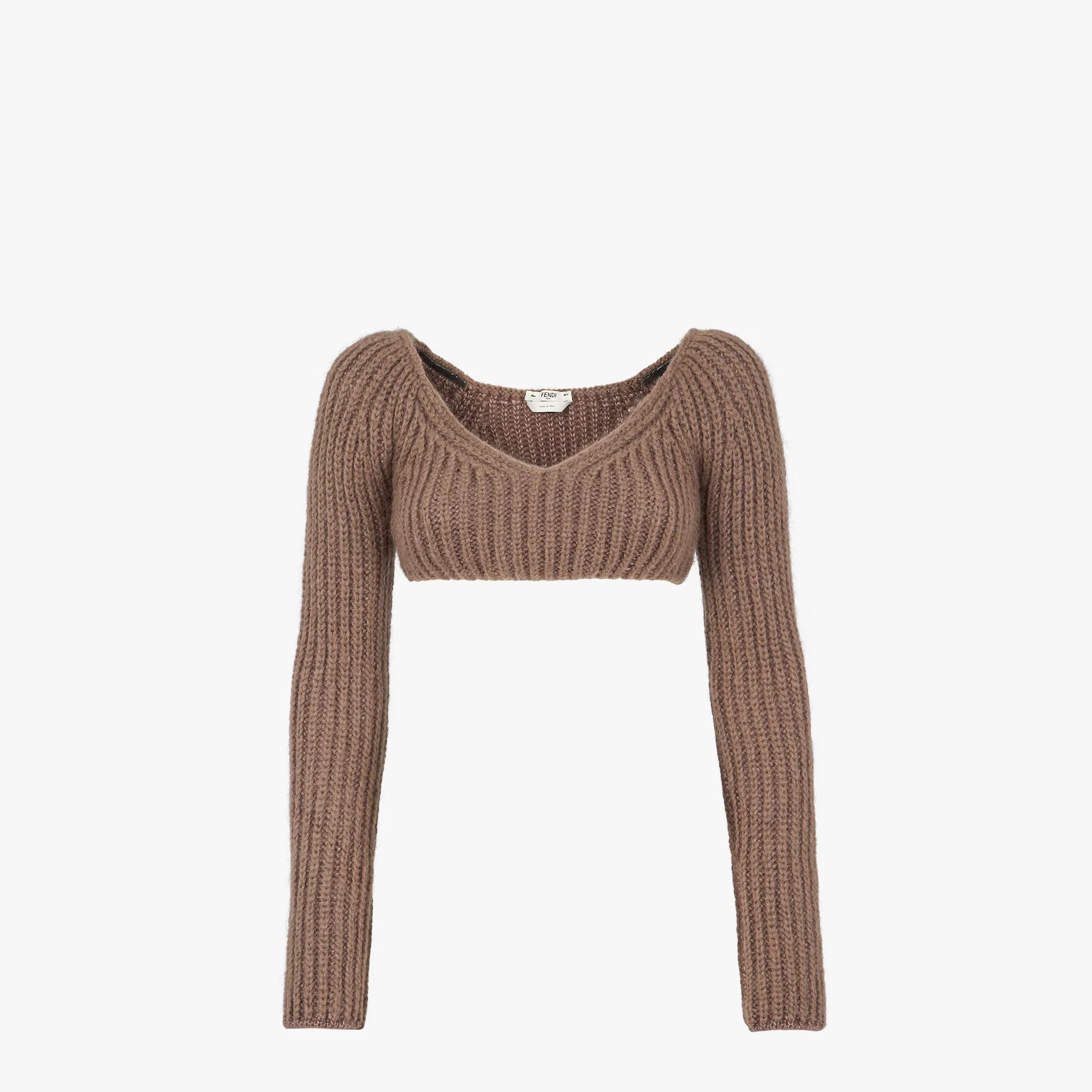 Brown mohair top - 1