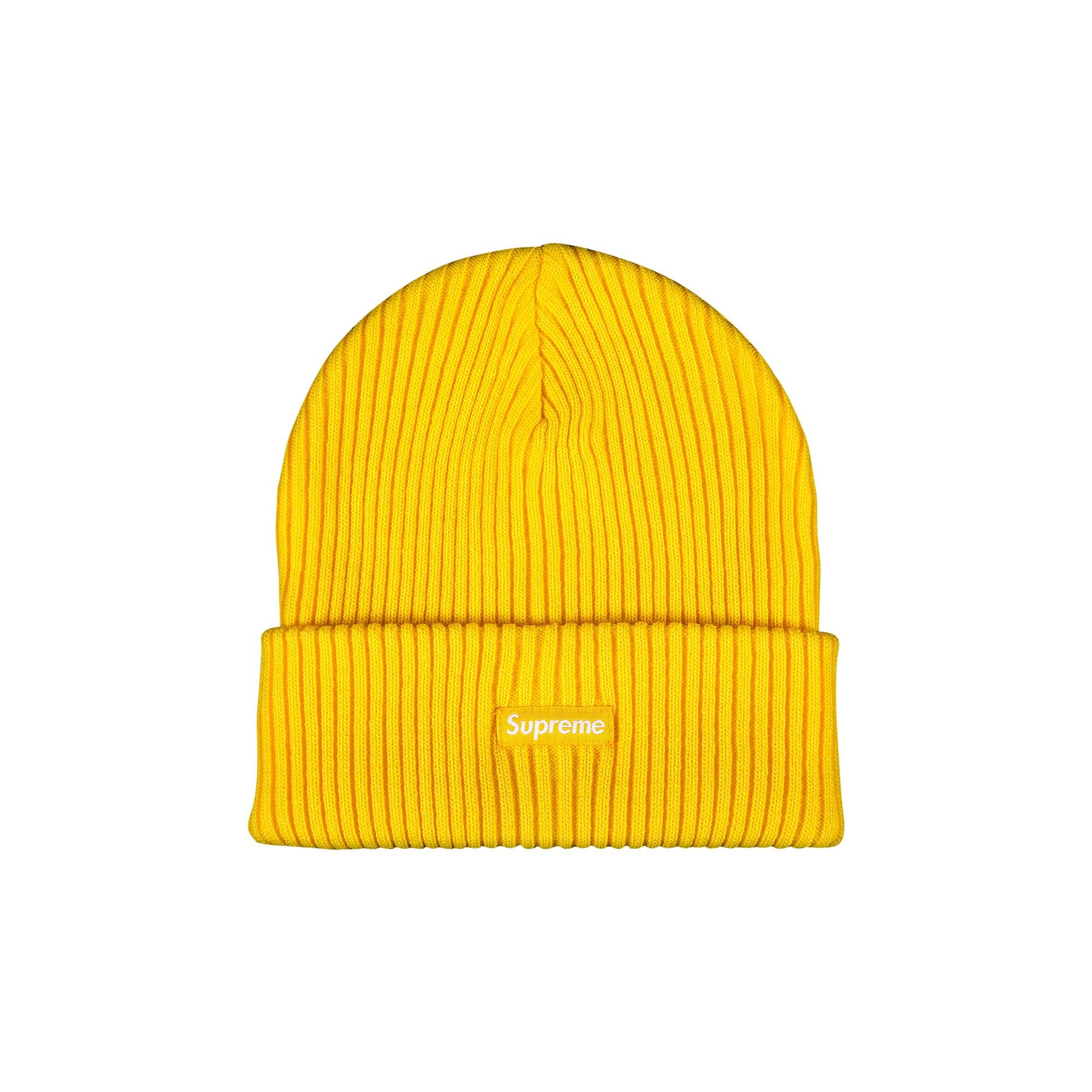 Supreme Supreme Wide Rib Beanie 'Yellow' | REVERSIBLE