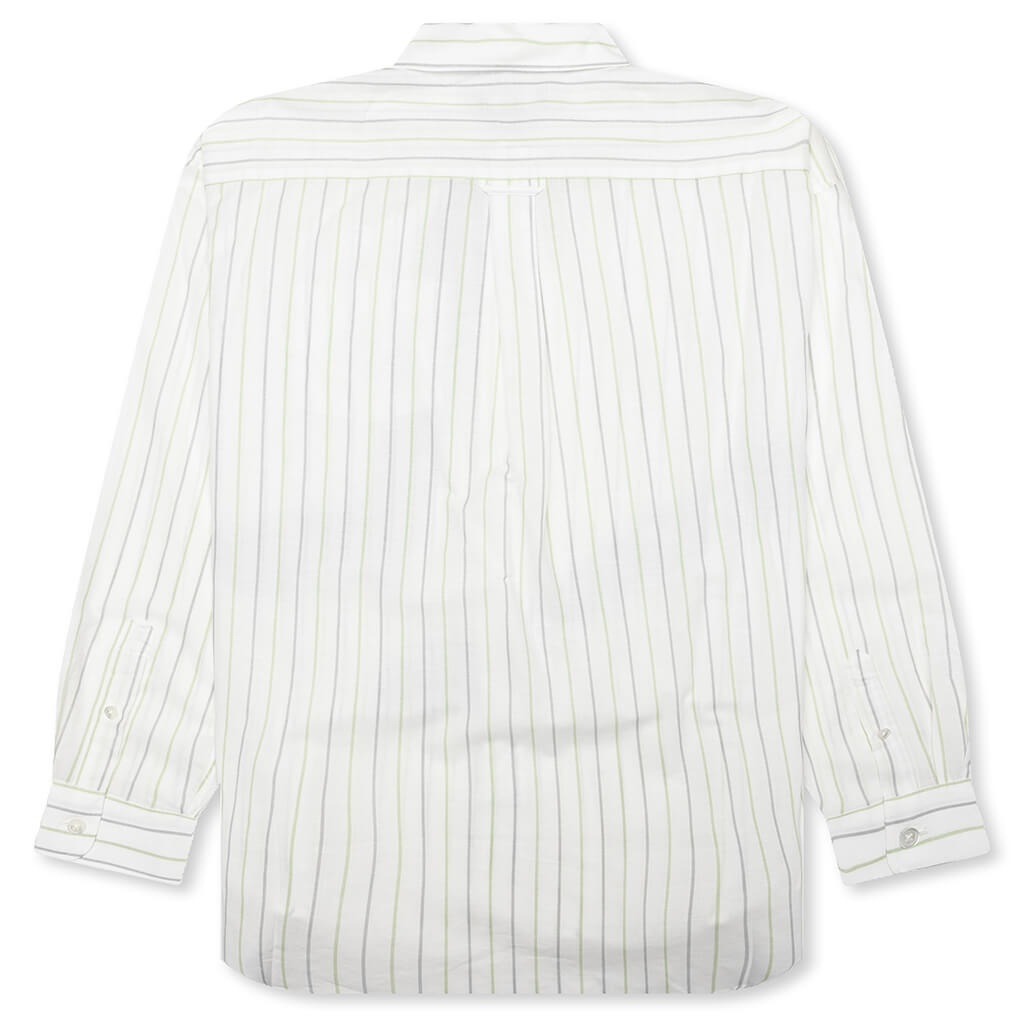 CLASSIC L/S SHIRT STRIPE - WHITE - 2