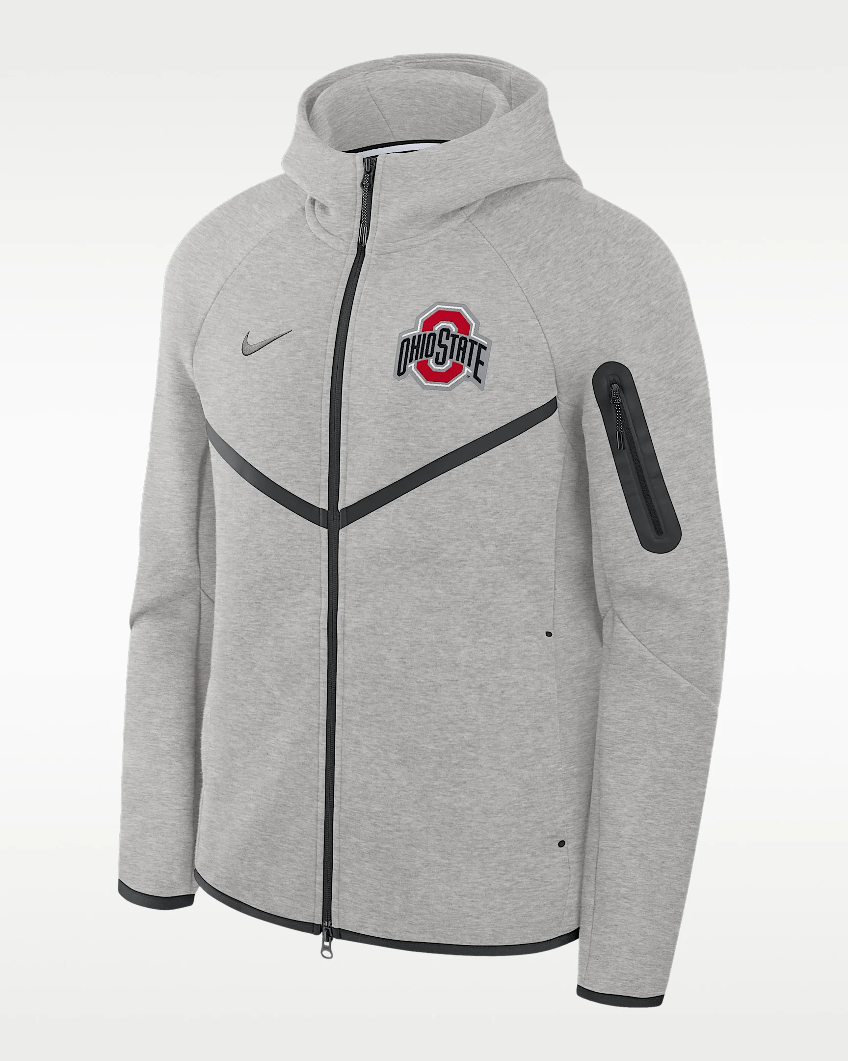 Ohio State Tech Fleece Windrunner Men's Nike College Full-Zip Hooded Jacket - 1