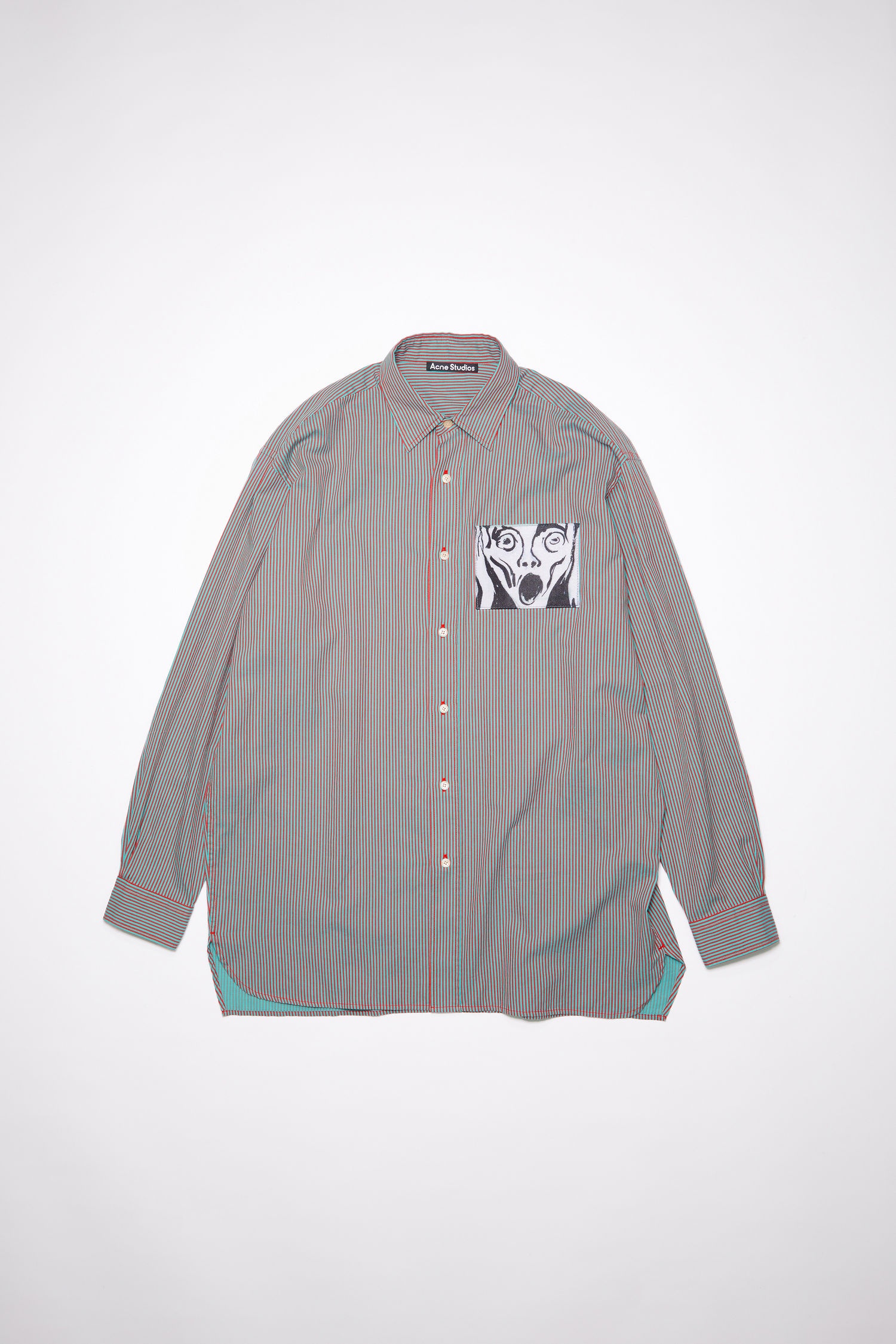 Long sleeve shirt - Turquoise/red - 5
