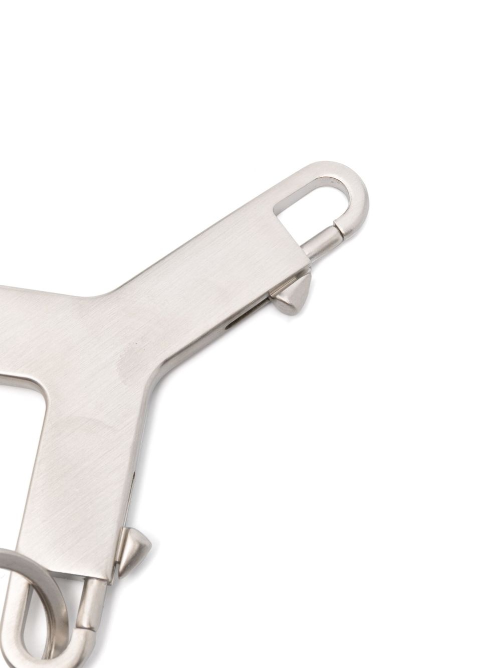 Cerberus brushed-finish keychain - 2