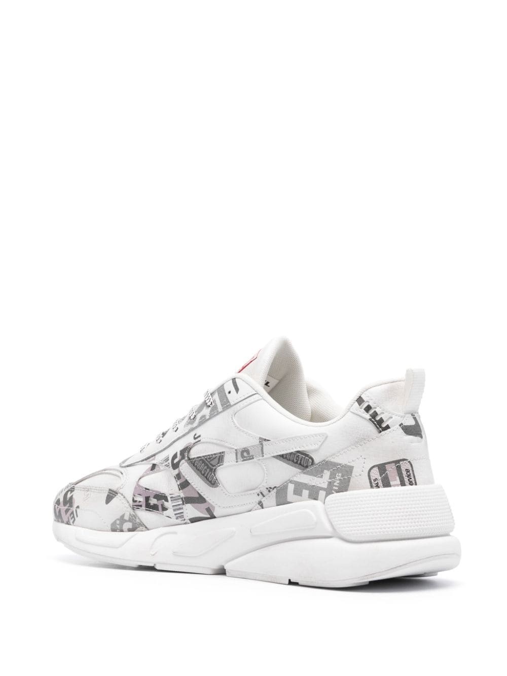 panelled-design low-top sneakers - 3