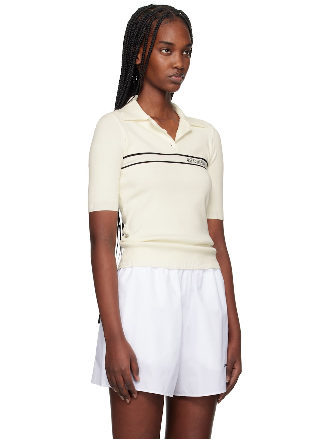 Striped Knit Polo - 2