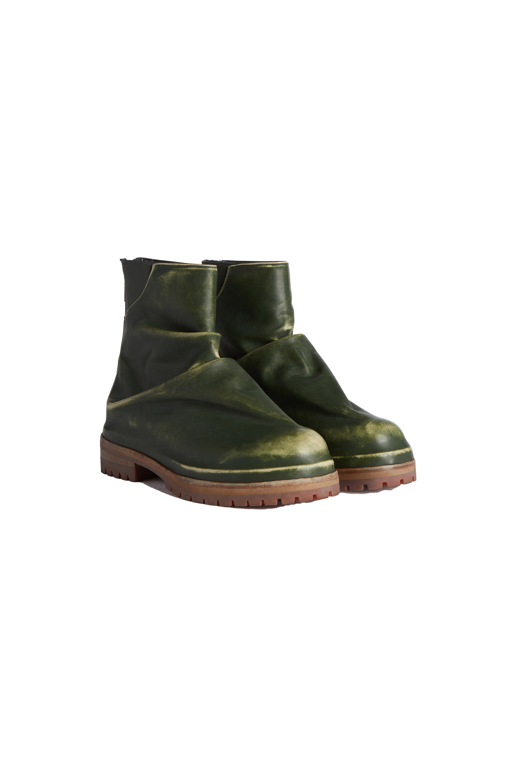 424 Marathon Boots Distressed Green - 2