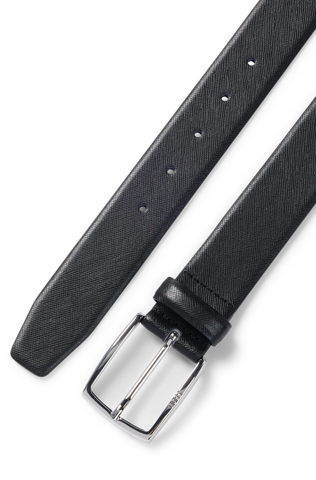 LEATHER BELT WITH SEASONAL EMBOSSING - 4