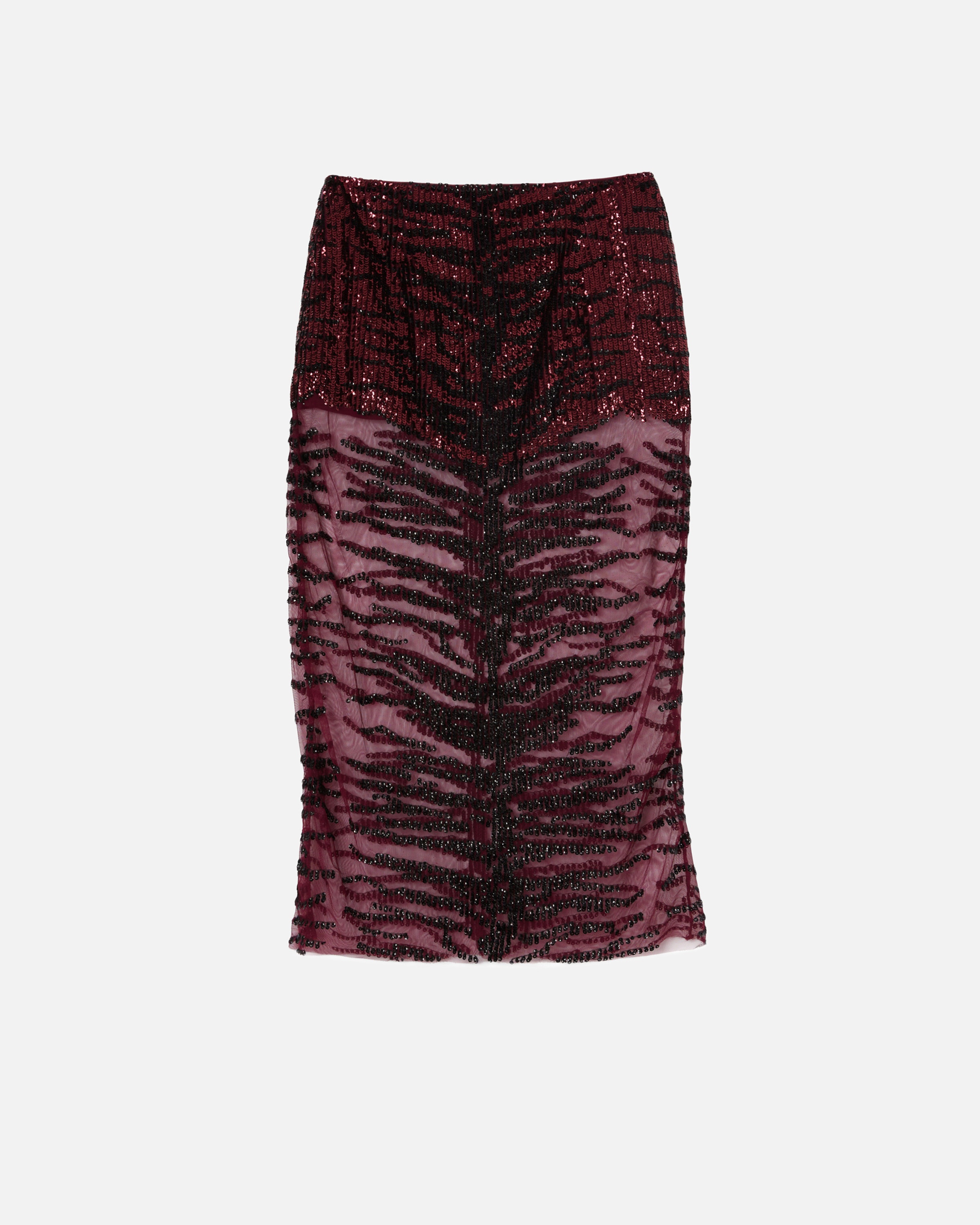 PENCIL SKIRT WITH ZEBRA-EFFECT SEQUIN EMBROIDERY - 6