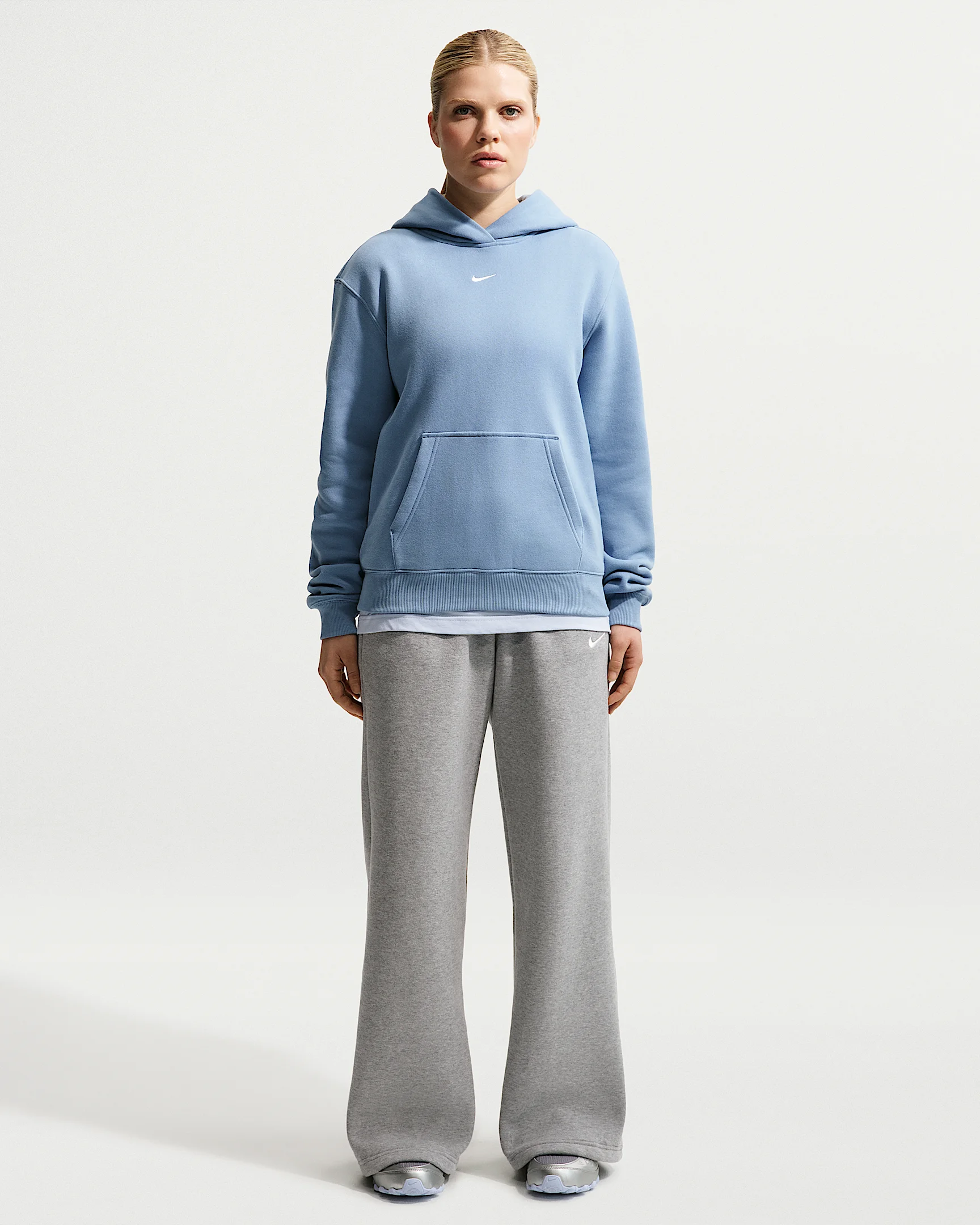 Nike Studio Fleece Medium Weight Women's Mid-Rise Wide-Leg Pants - 1