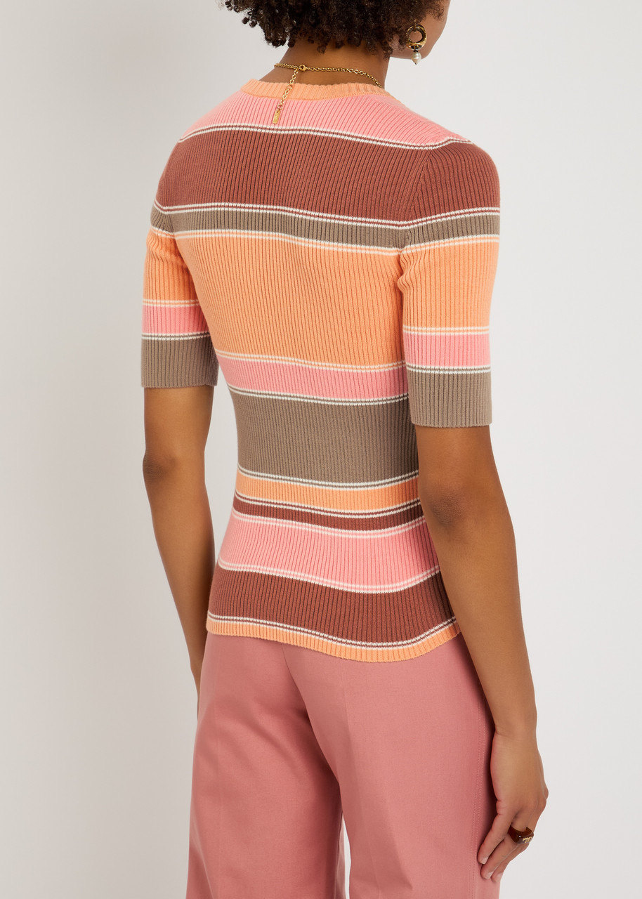 Chloe Striped Ribbed Cotton top - 3