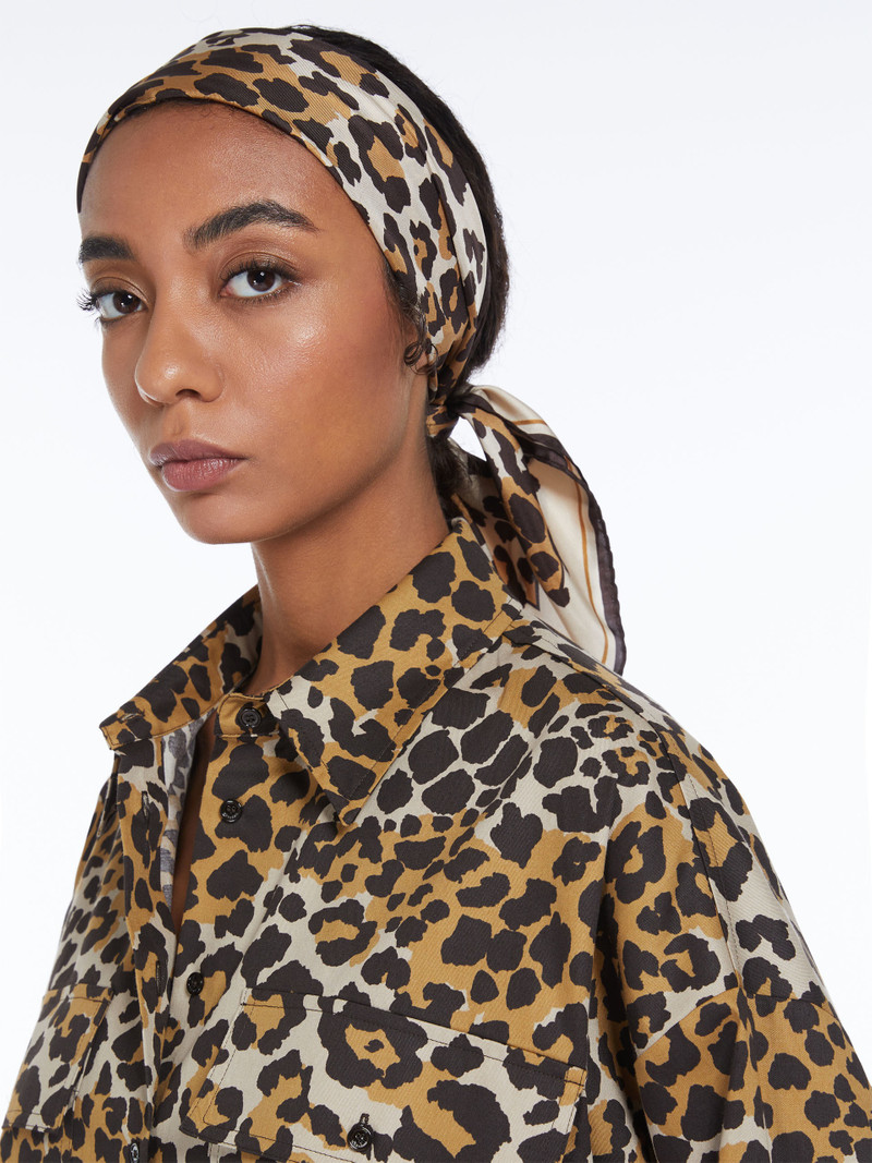 SIAM Silk twill scarf 4