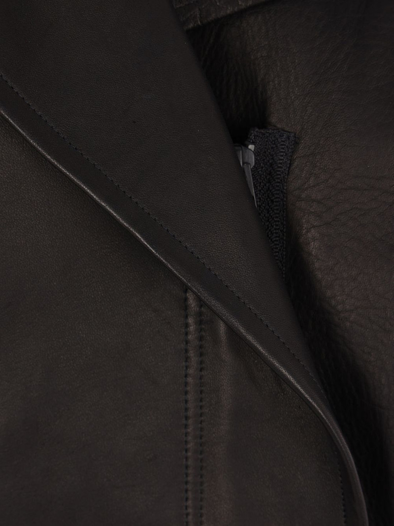 belted puff-sleeve coat 4