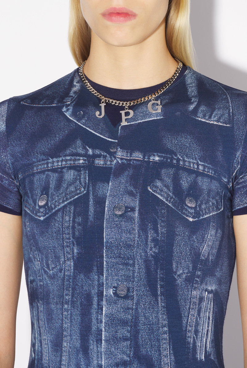 THE SILVER-TONE “JPG” NECKLACE 3