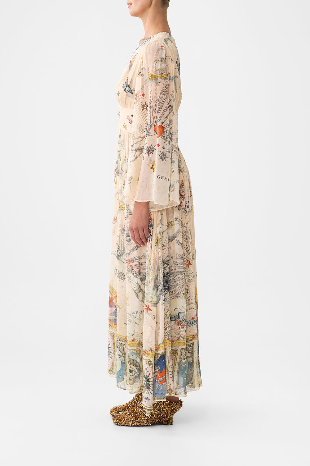 HARDWARE DETAIL LONG SLEEVE DRESS - 4