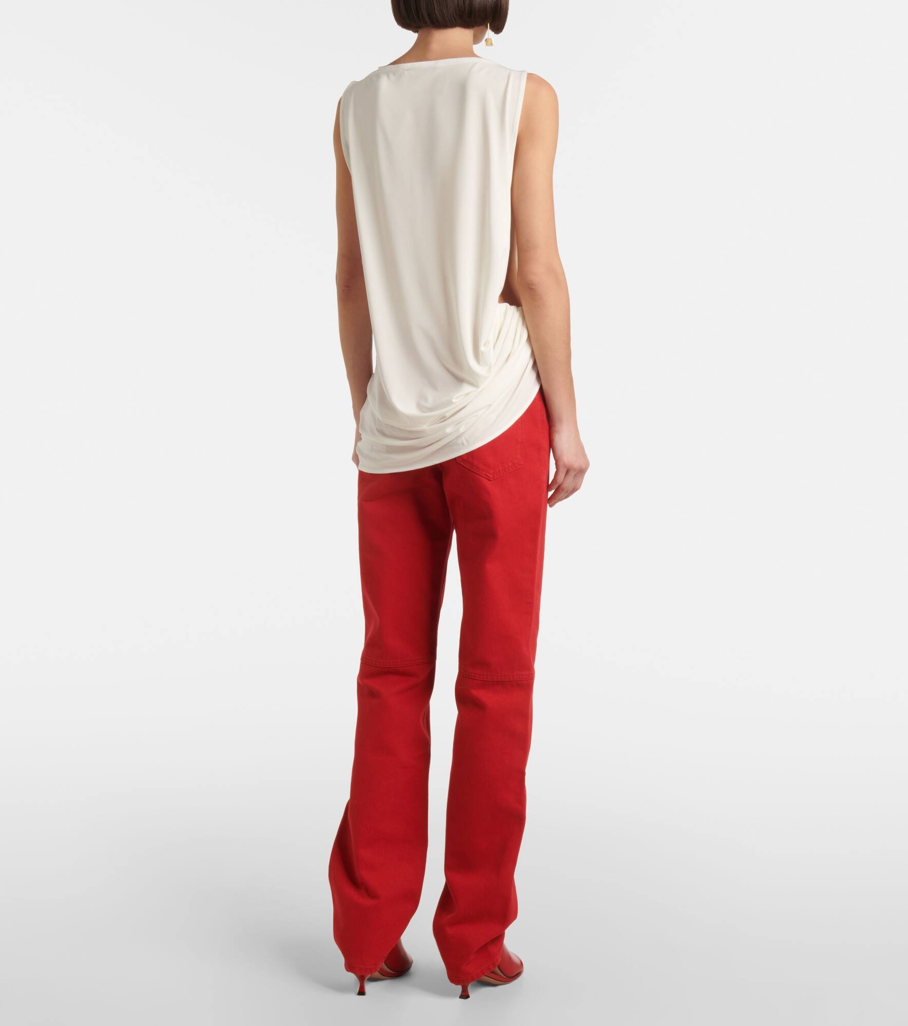 Peplo draped jersey top - 3