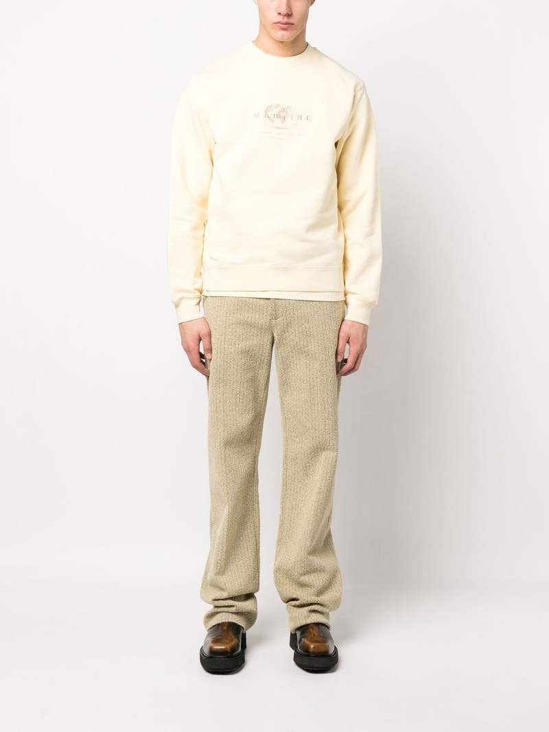Martine Rose embroidered-logo cotton sweatshirt outlook
