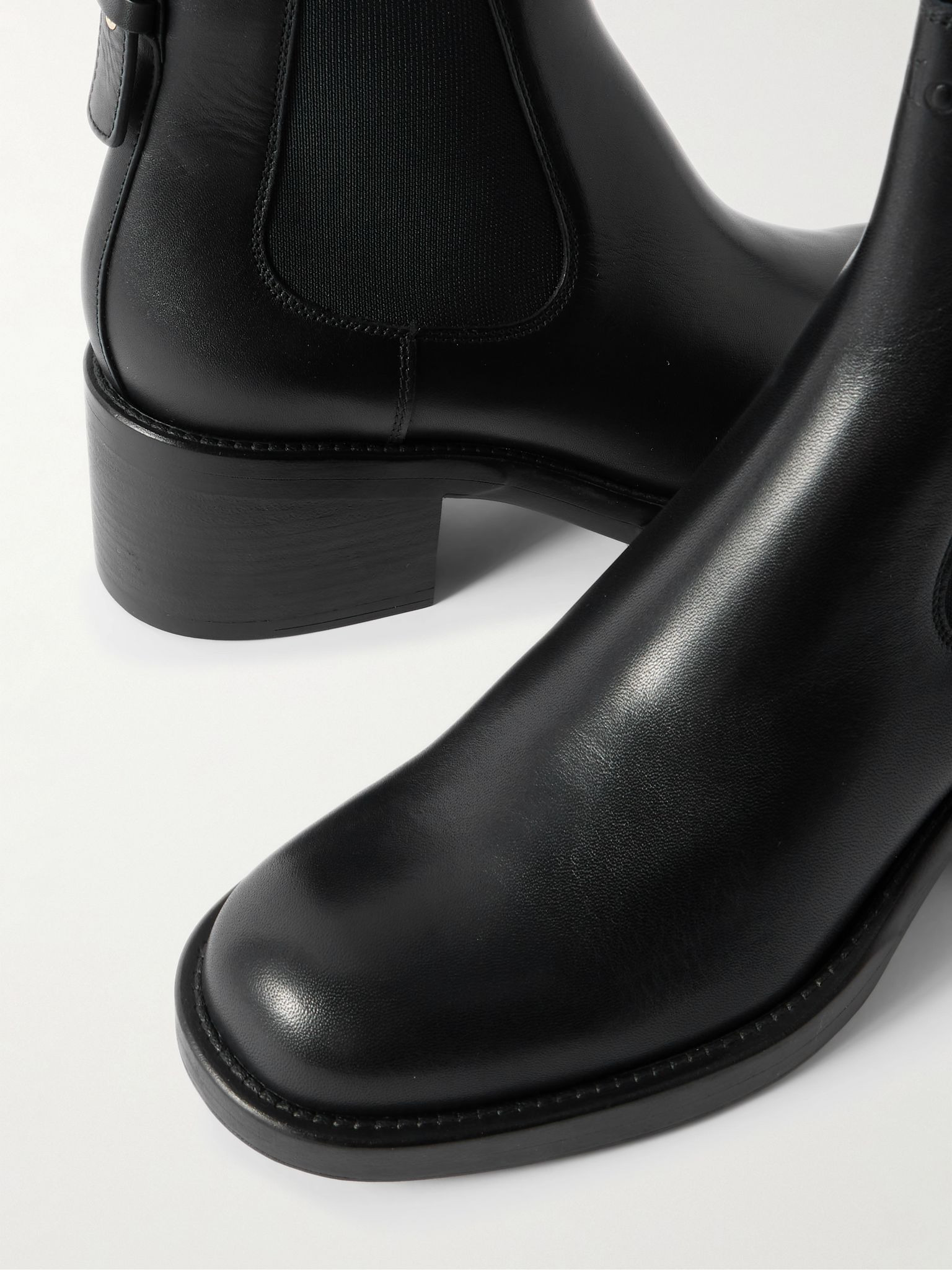 Dakota buckled leather ankle boots Black - 4