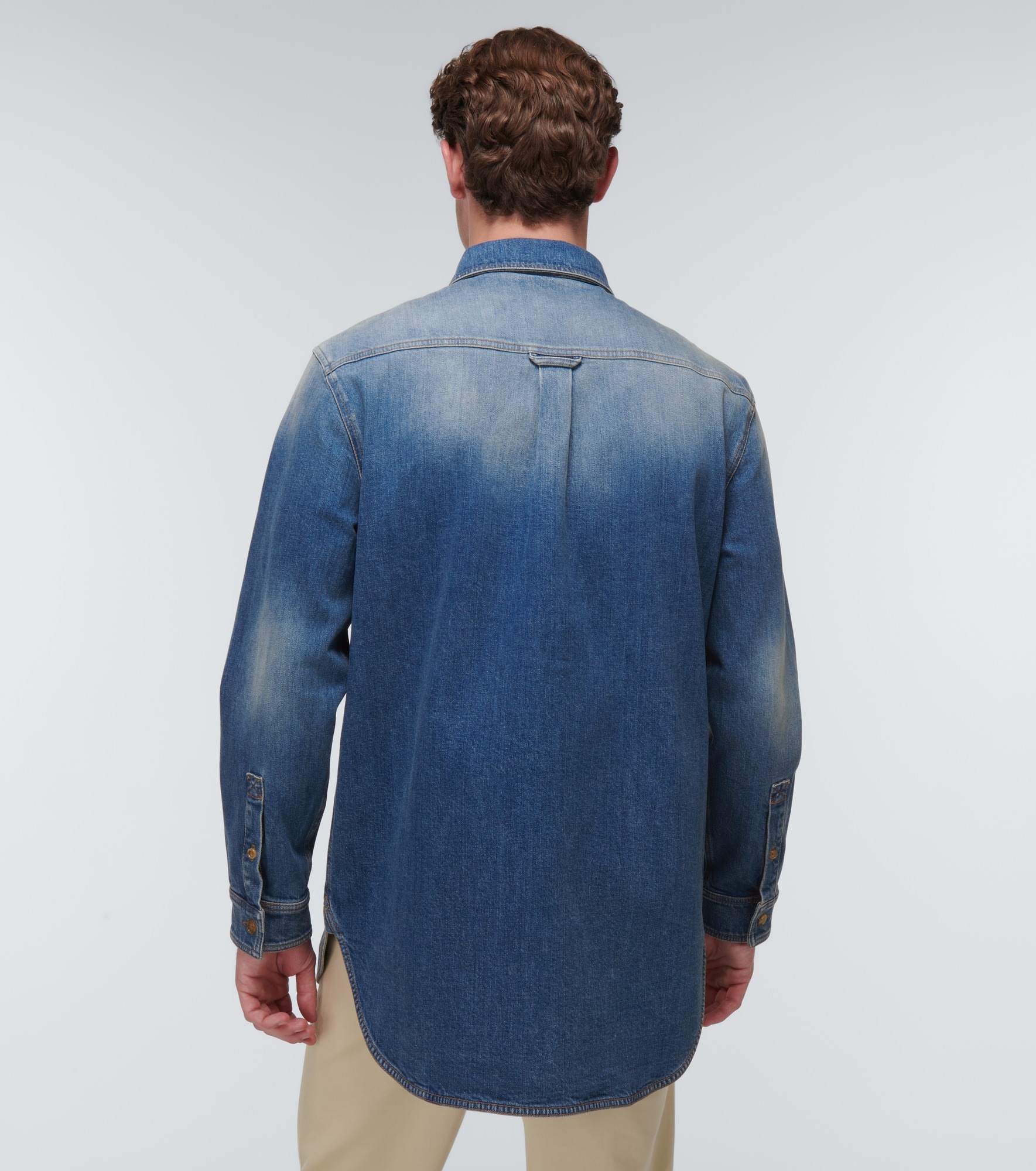 Cotton denim shirt - 4